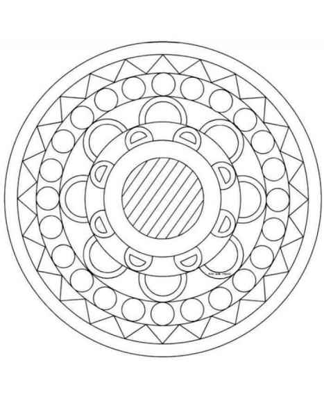 Мандала горошек