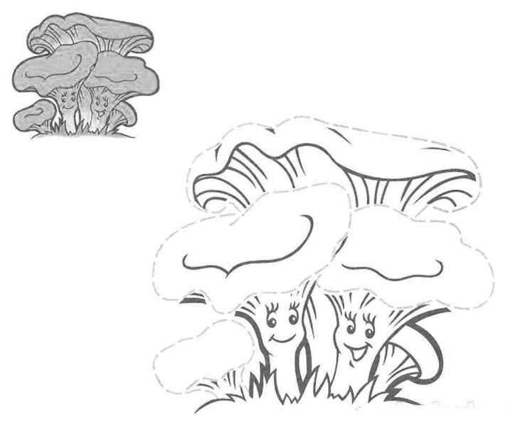 Веселые грибы лисички