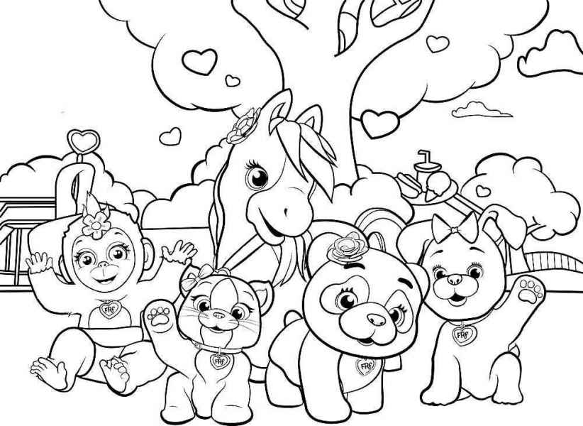 Маленькие зверьки на полянке