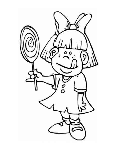 Девочка и леденец