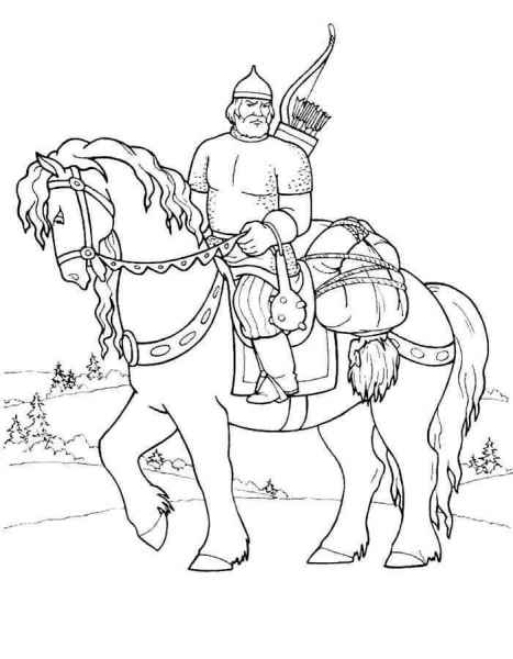 Богатырь на коне