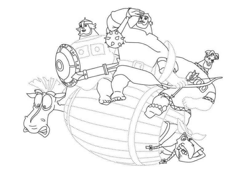 Богатыри на бочке