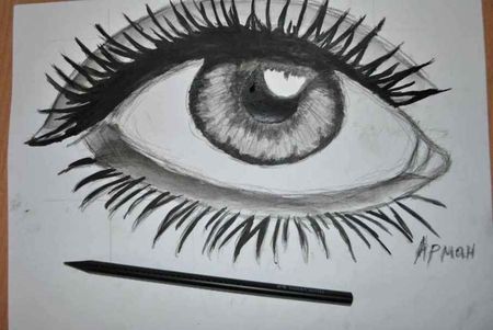 Нарисованный глаз