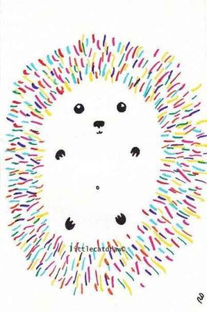 Удивленный ежик