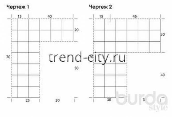 Длинная ажурная туника крючком