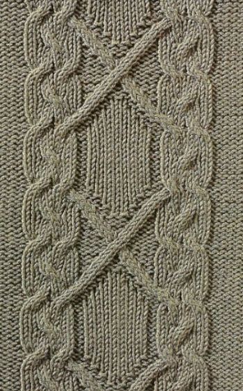 Узор косы спицами 31