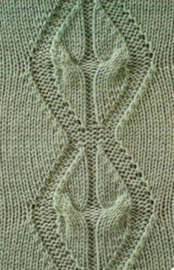 Узор косы спицами 45