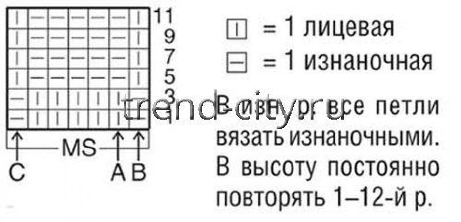 Безрукавка спицами с кармашками
