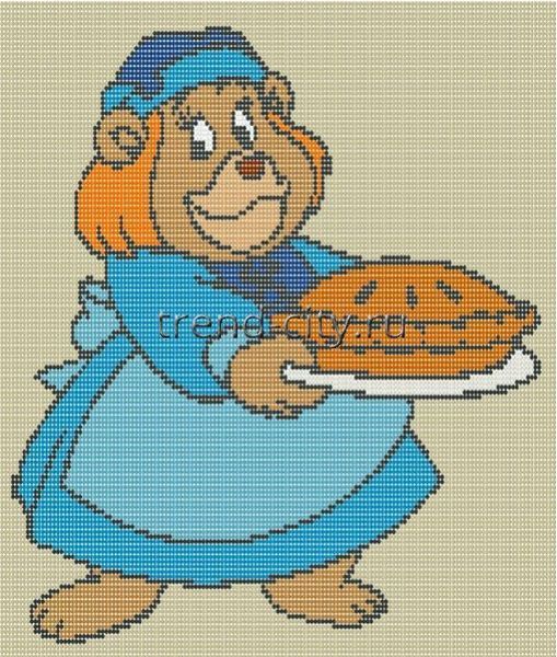 Схема вышивки бисером Бабушка Гамми