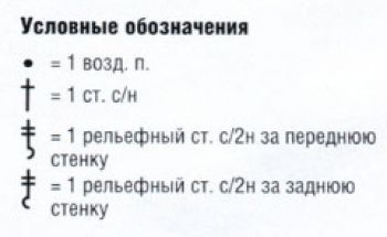 Ажурный узор крючком № 8458