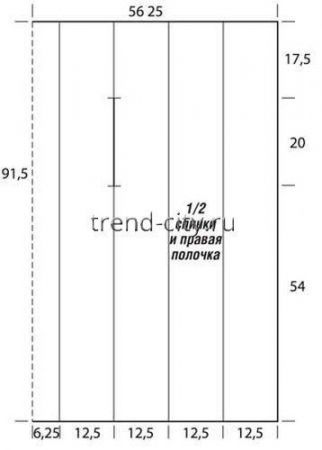Жилет крючком из полос
