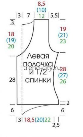 Жилет крючком в фольклорном стиле