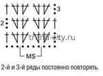 Джемпер крючком с цветными полосами