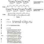 Полосатый жакет крючком с узором из чешуек