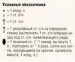 Ажурный узор крючком № 11485