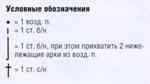 Ажурный узор крючком № 1445