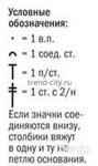 Белый купальник крючком