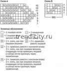 Носки спицами с фигурным верхом