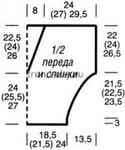 Полосатый пуловер спицами в морском стиле