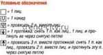 Топ спицами с узором из листьев
