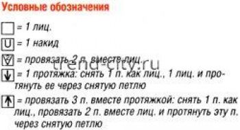 Топ спицами с узором из листьев