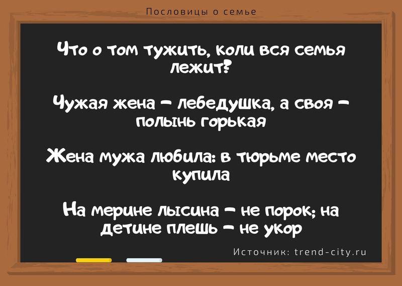 Пословицы о семье 1