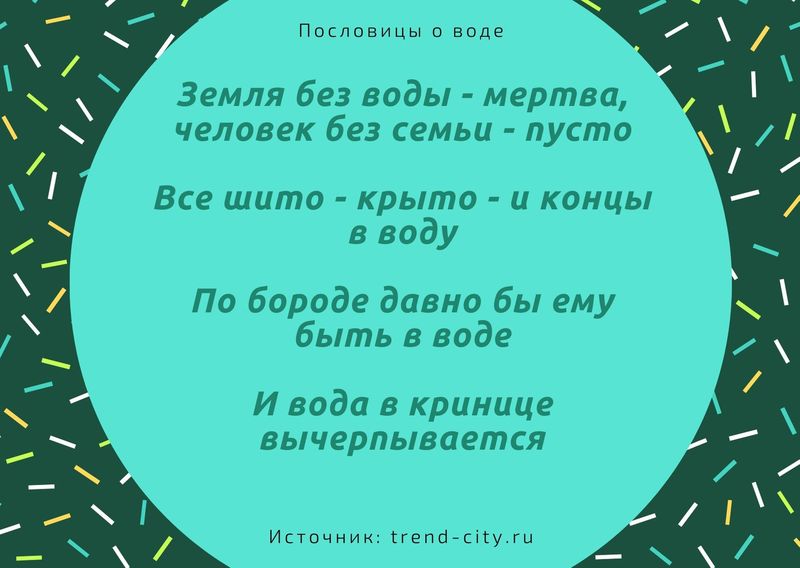 Пословицы о воде 3