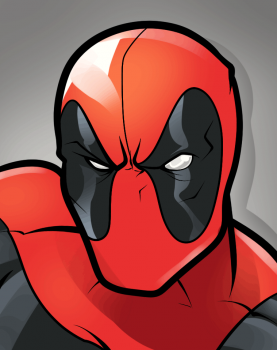 kak risovat Deadpool Easy0102