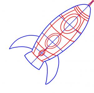 kak narisovat kosmicheskiy korabl0910