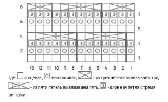 prostye uzory spicami 14 shema
